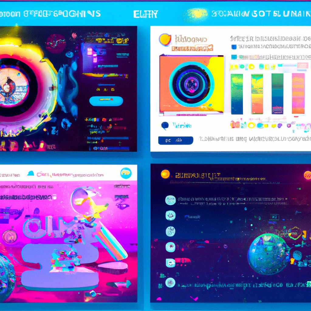 Gallery: match highlights collage with neon overlays